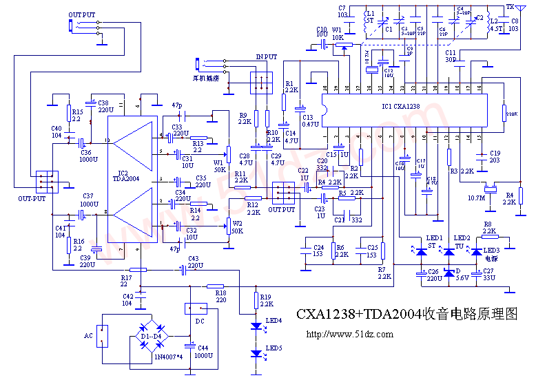 电路原理图如下